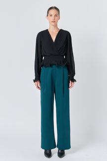 ENDLESS ROSE - Endless Rose -High-Waisted Suit Trousers - PANTS available at Objectrare