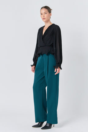 ENDLESS ROSE - Endless Rose -High-Waisted Suit Trousers - PANTS available at Objectrare