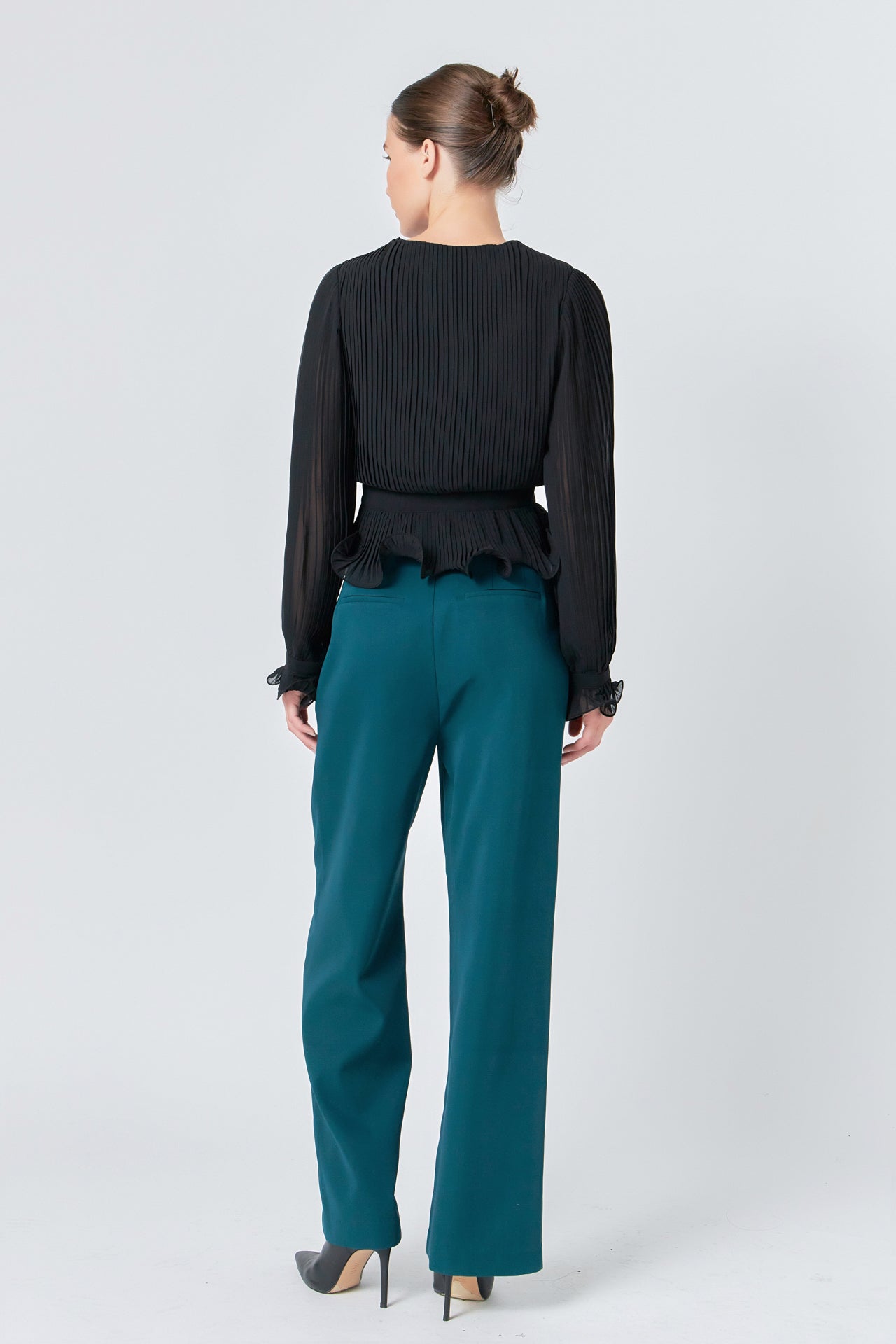 ENDLESS ROSE - High-Waisted Suit Trousers - PANTS available at Objectrare
