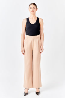 High-Waisted Suit Trousers