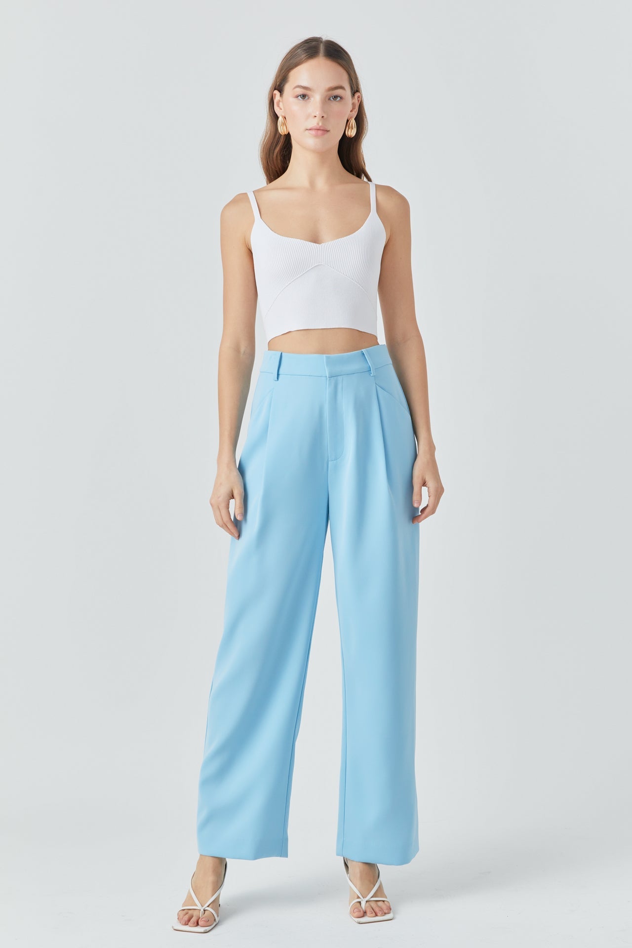 ENDLESS ROSE - Endless Rose - High-Waisted Suit Trousers - PANTS available at Objectrare