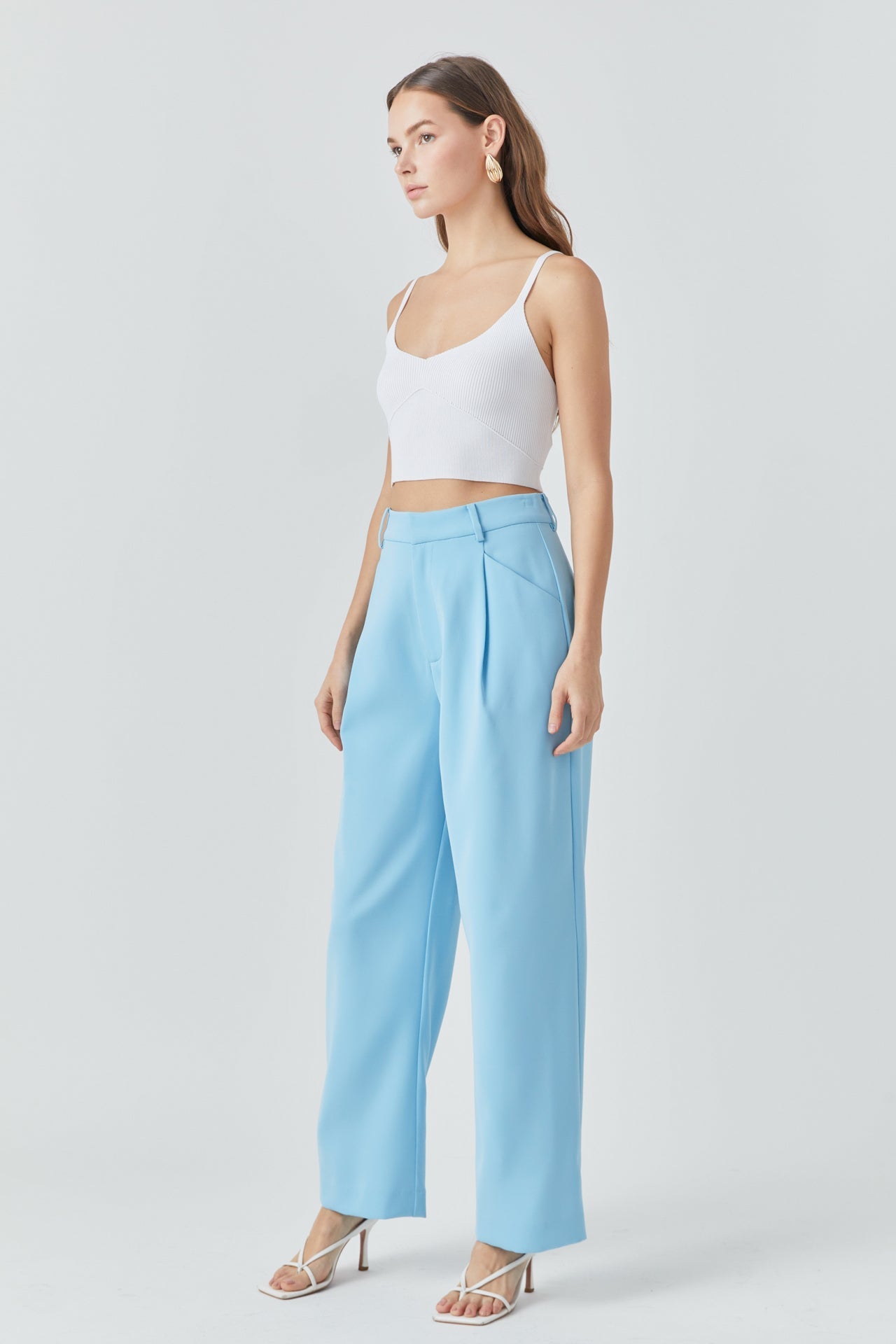 ENDLESS ROSE - Endless Rose - High-Waisted Suit Trousers - PANTS available at Objectrare