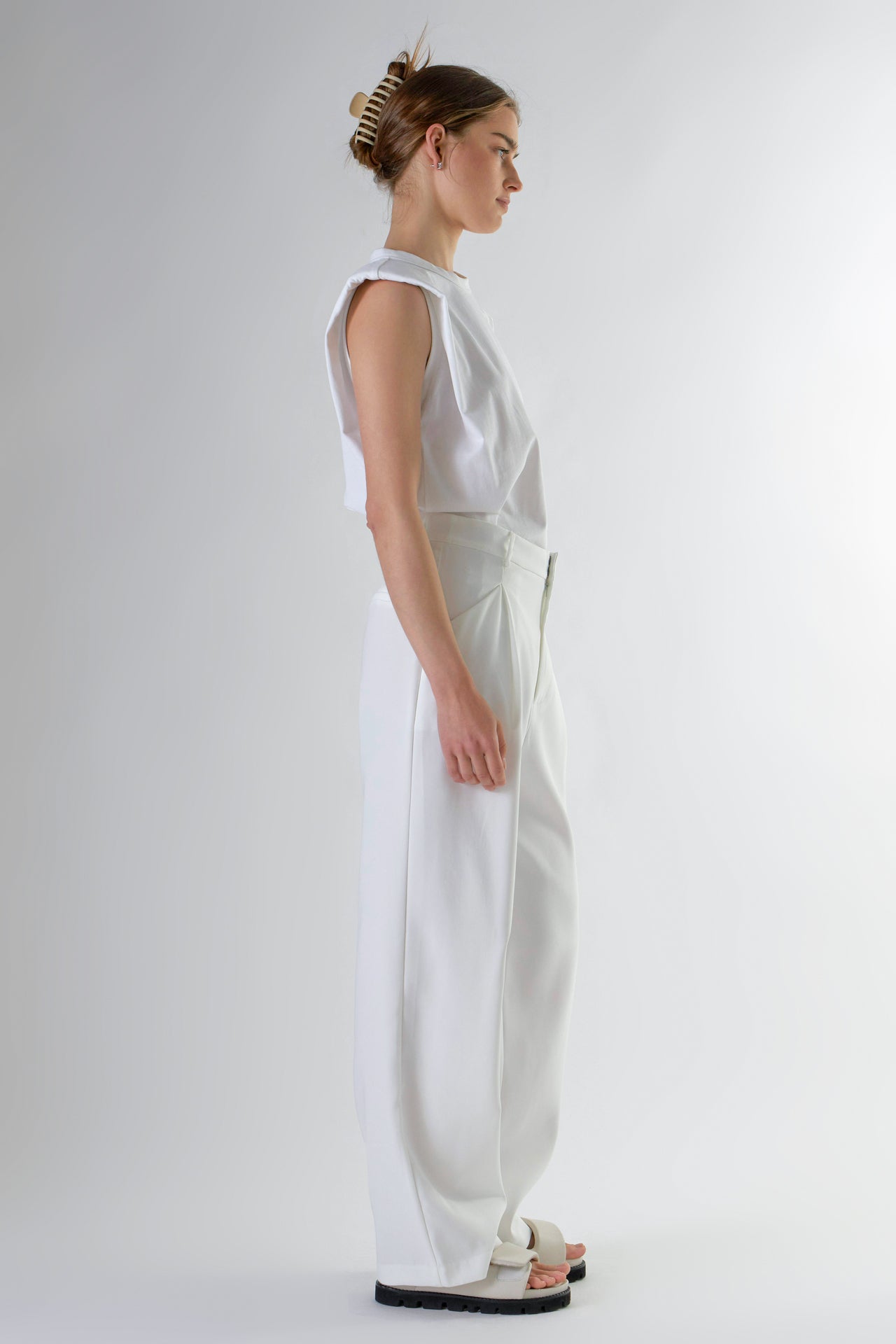 High-Waisted Suit Trousers