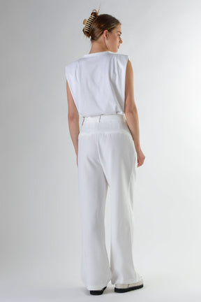 High-Waisted Suit Trousers