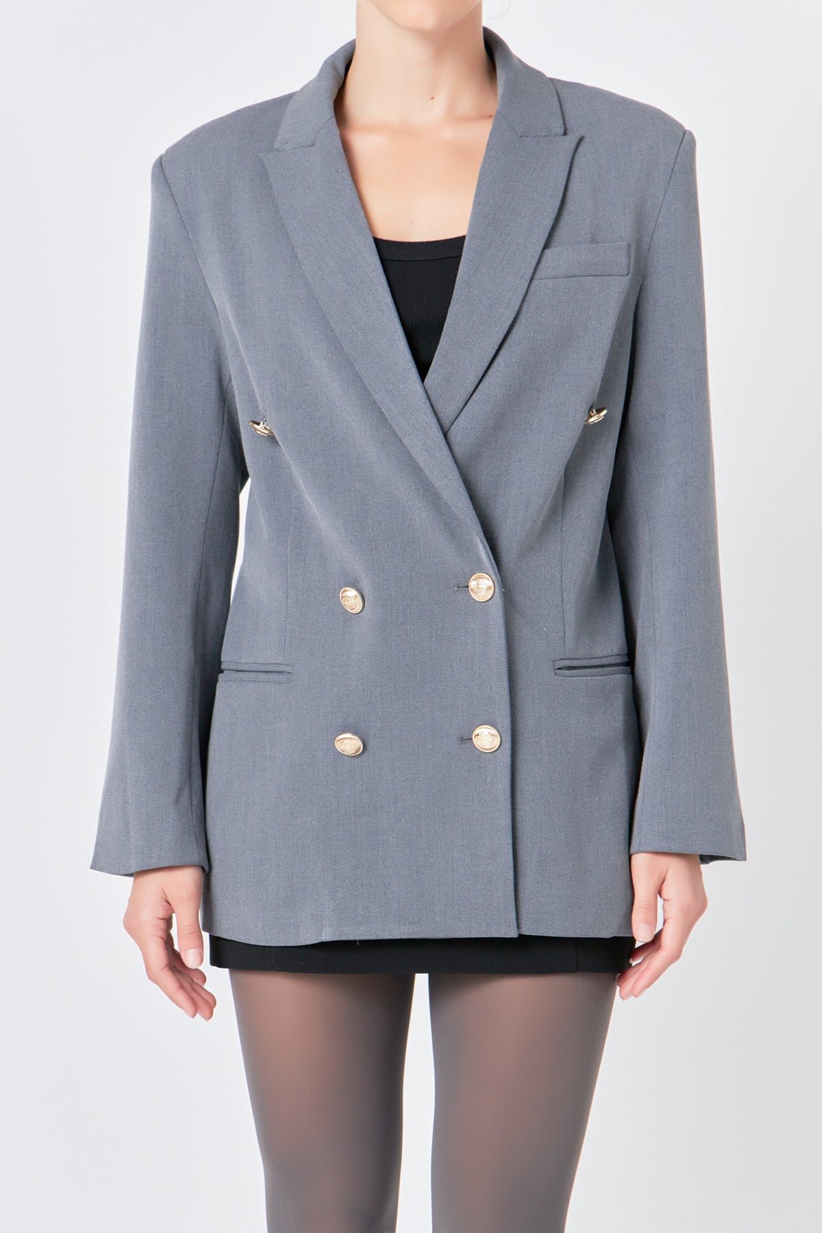 ENDLESS ROSE - Double Breasted Suit Blazer - BLAZERS available at Objectrare