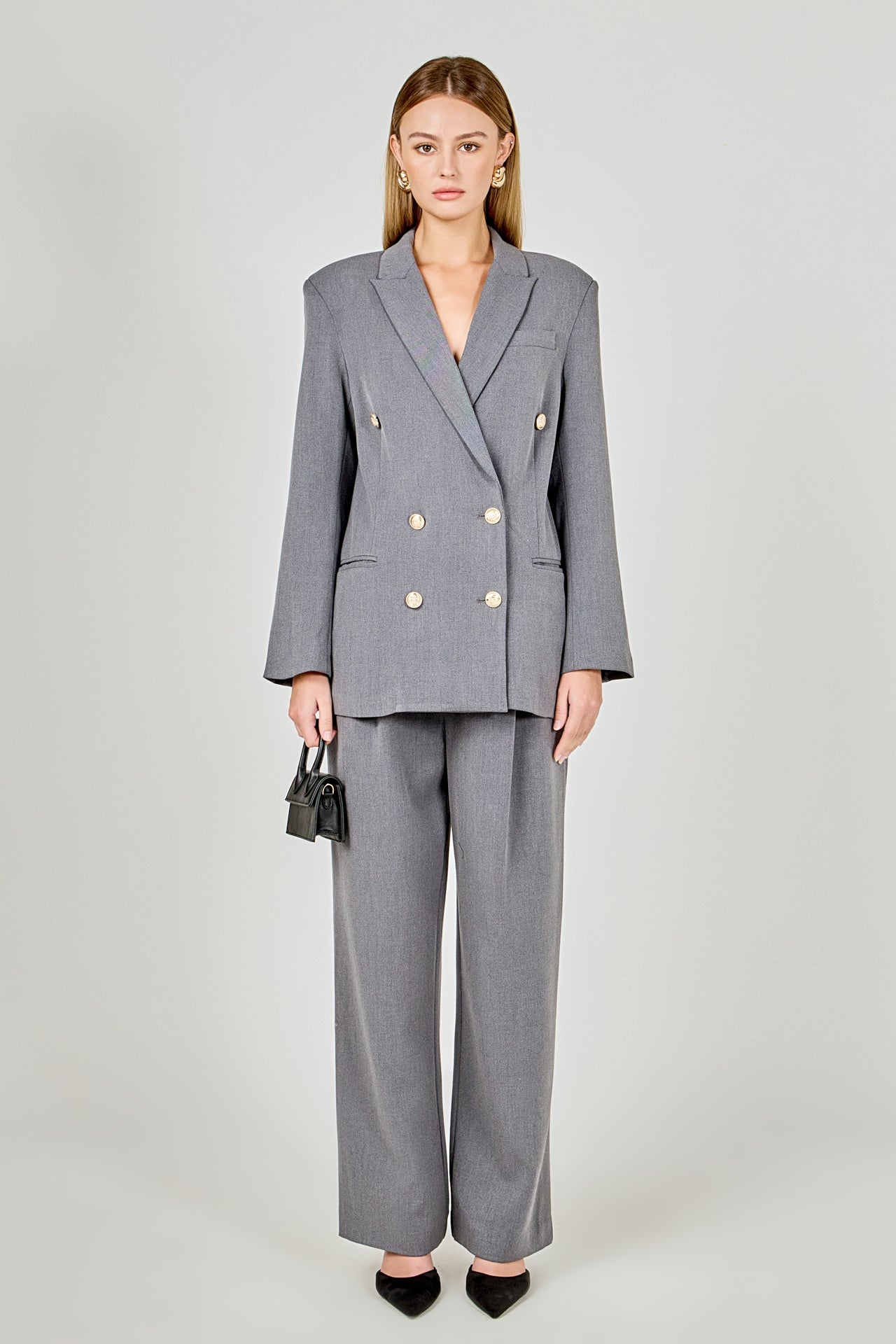 ENDLESS ROSE - Double Breasted Suit Blazer - BLAZERS available at Objectrare