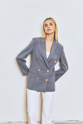 ENDLESS ROSE - Double Breasted Suit Blazer - BLAZERS available at Objectrare