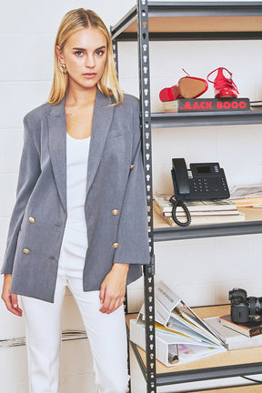 ENDLESS ROSE - Double Breasted Suit Blazer - BLAZERS available at Objectrare