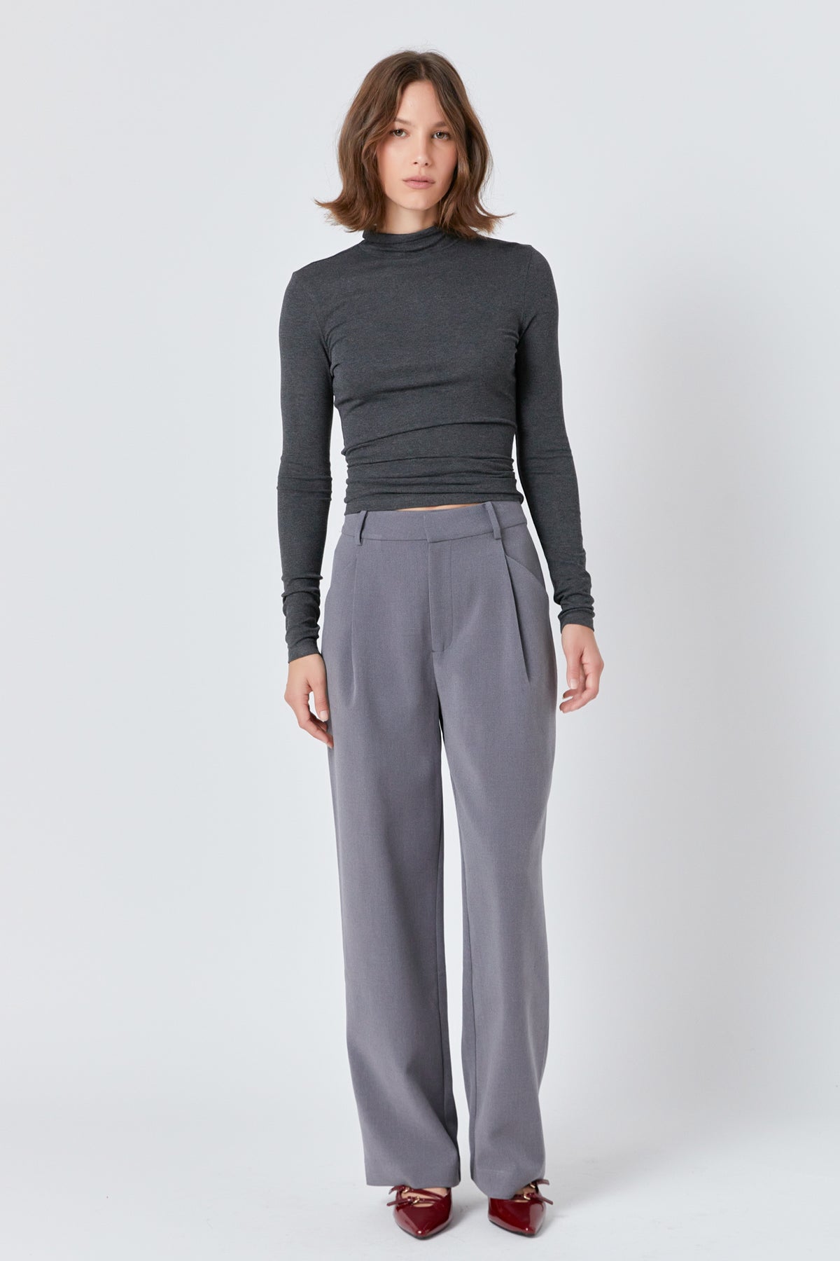 ENDLESS ROSE - Straight-Leg Trousers - PANTS available at Objectrare