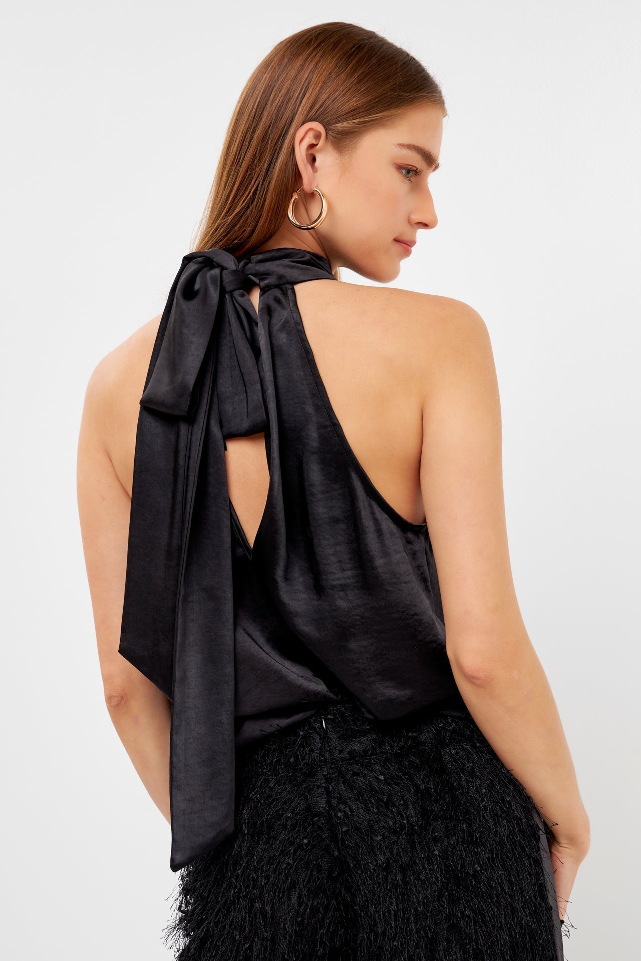 ENDLESS ROSE - Satin Top - Apparel & Accessories > Clothing > Tops available at Objectrare
