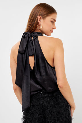 ENDLESS ROSE - Satin Top - Apparel & Accessories > Clothing > Tops available at Objectrare