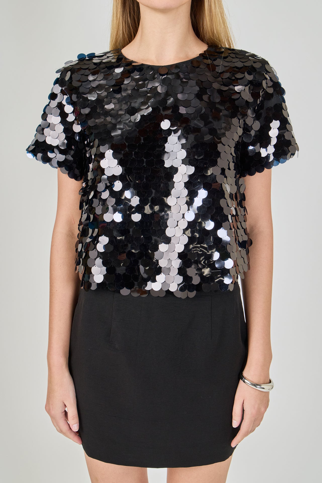 ENDLESS ROSE - Sequined Crop Top - TOPS available at Objectrare