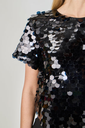 ENDLESS ROSE - Sequined Crop Top - TOPS available at Objectrare