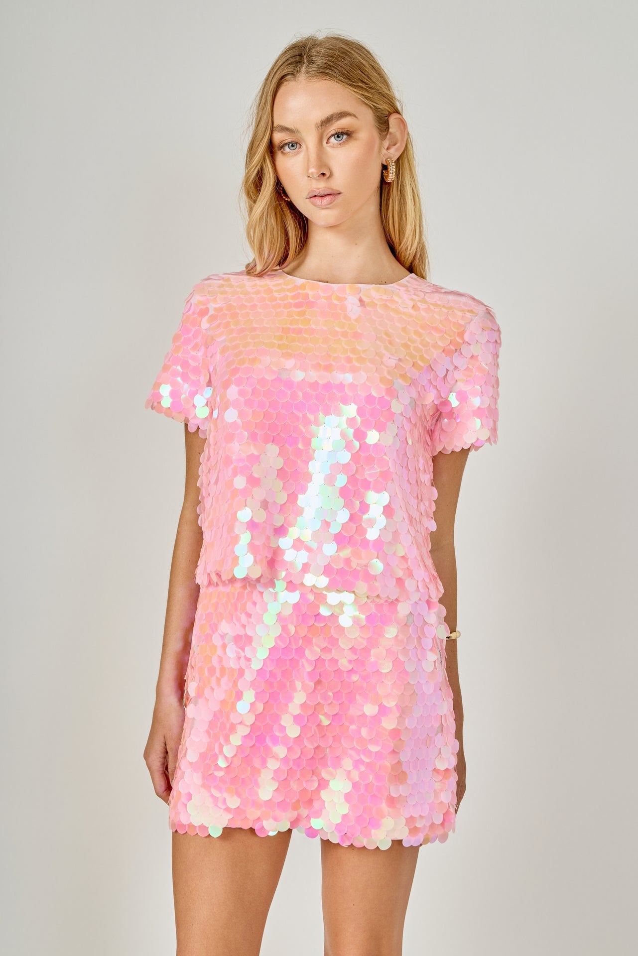 ENDLESS ROSE - Sequined Crop Top - TOPS available at Objectrare