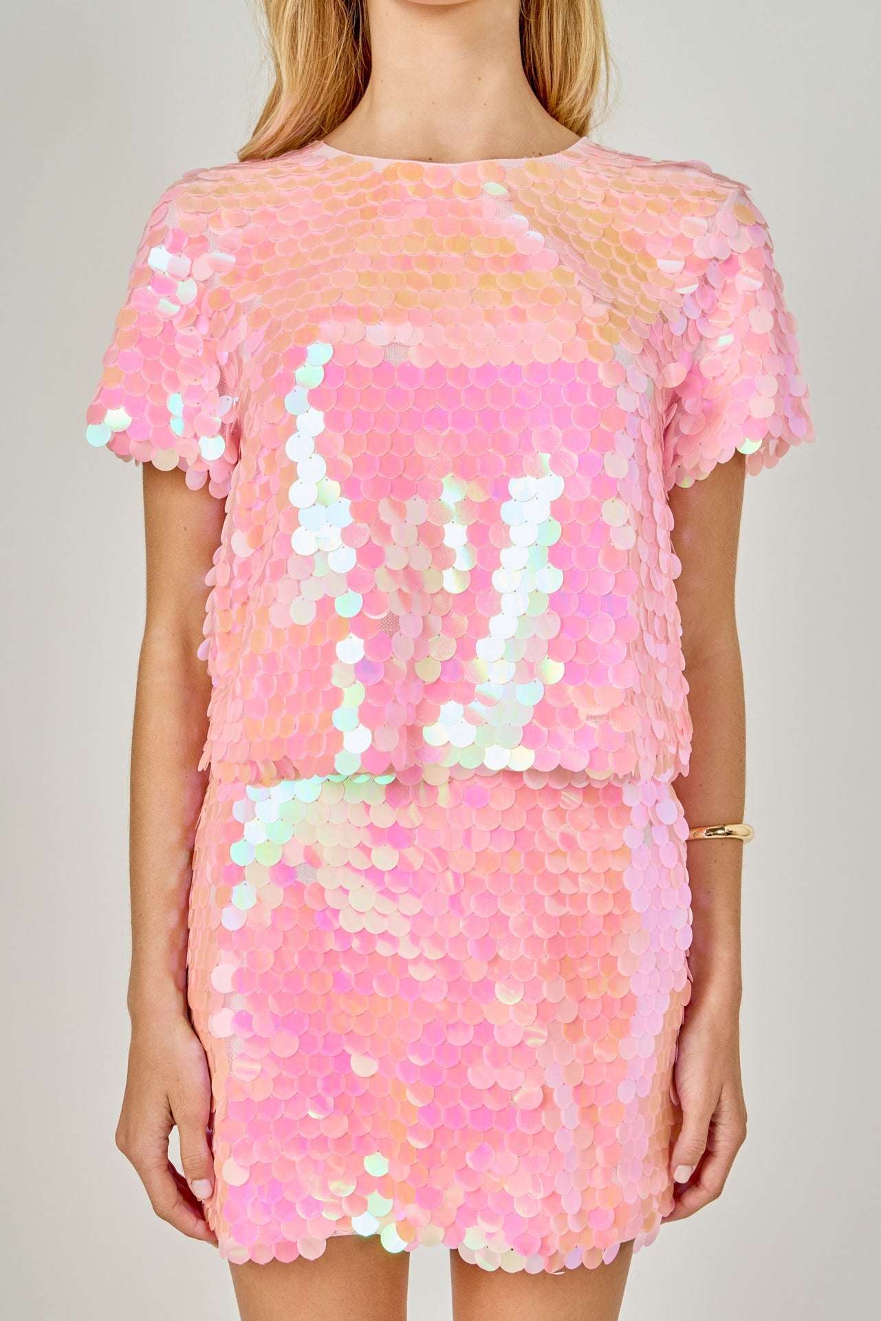 ENDLESS ROSE - Sequined Crop Top - TOPS available at Objectrare