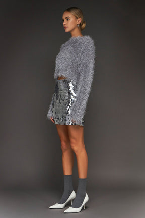 ENDLESS ROSE - Sequin Mini Skirt - SKIRTS available at Objectrare