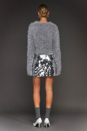 ENDLESS ROSE - Sequin Mini Skirt - SKIRTS available at Objectrare