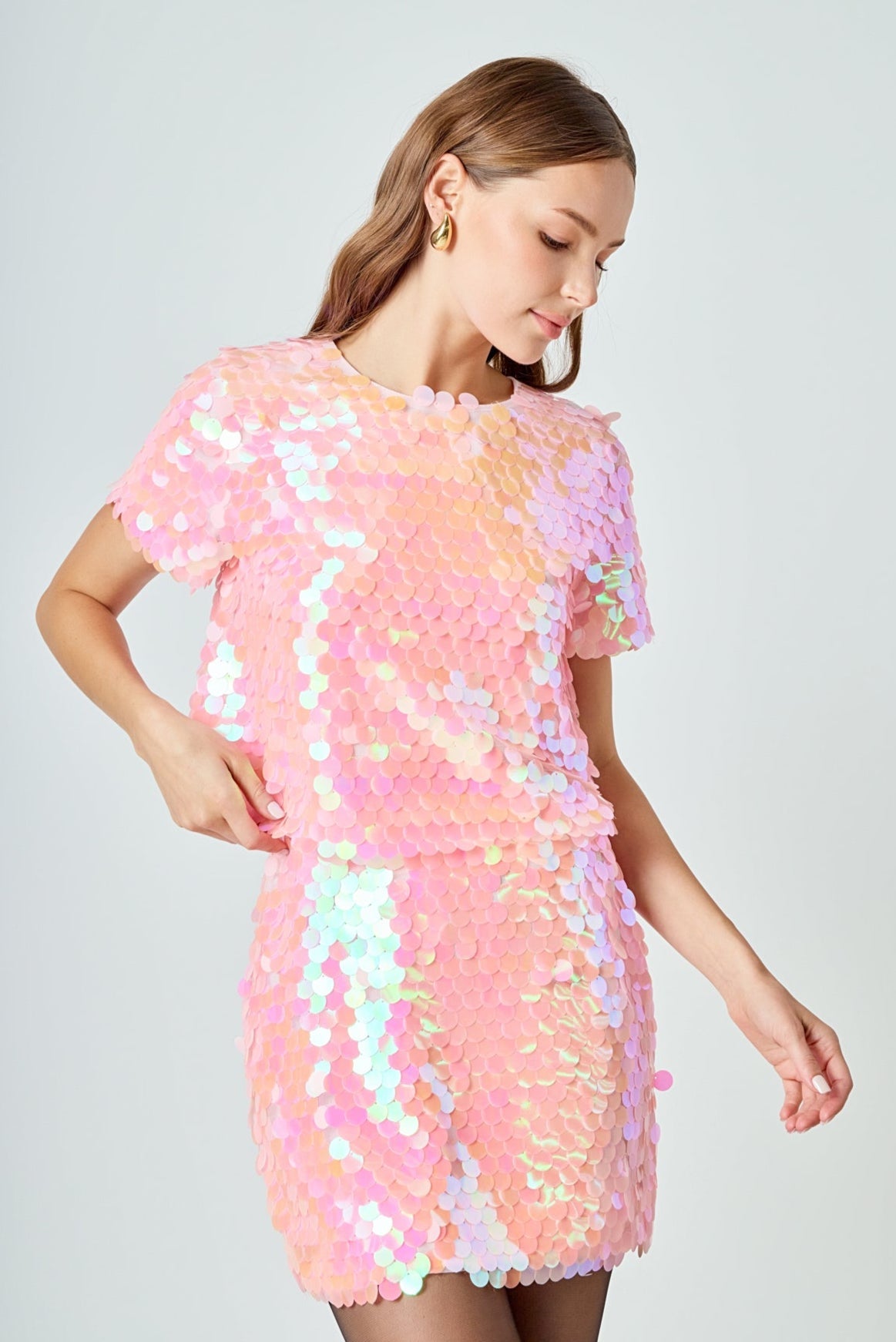 ENDLESS ROSE - Sequin Mini Skirt - SKIRTS available at Objectrare