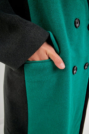 ENGLISH FACTORY - English Factory - Colorblock Double-Breasted Coat - COATS available at Objectrare