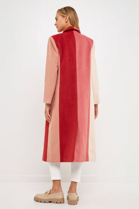 ENGLISH FACTORY - English Factory - Colorblock Double-Breasted Coat - COATS available at Objectrare