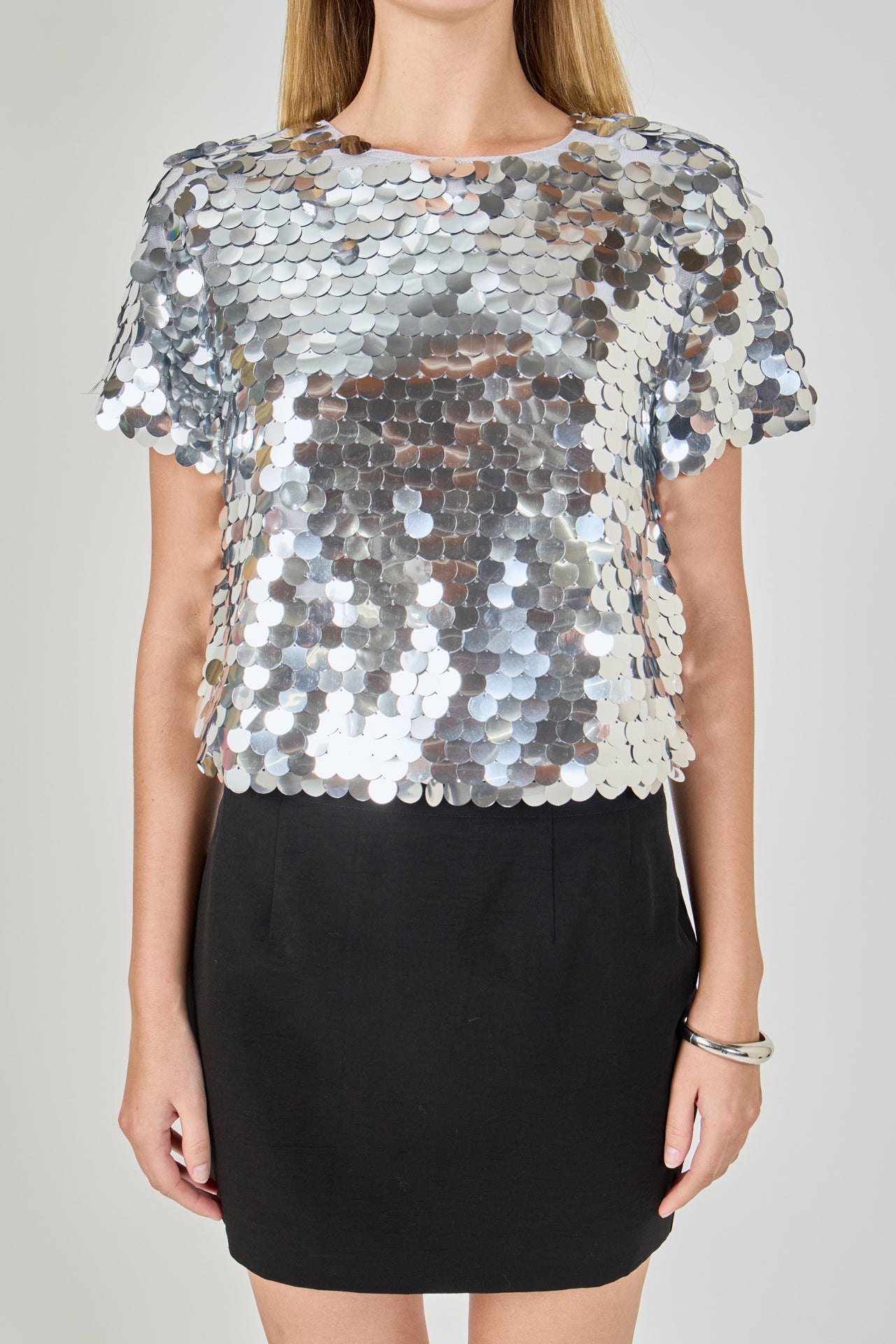 ENDLESS ROSE - Sequined Crop Top - TOPS available at Objectrare