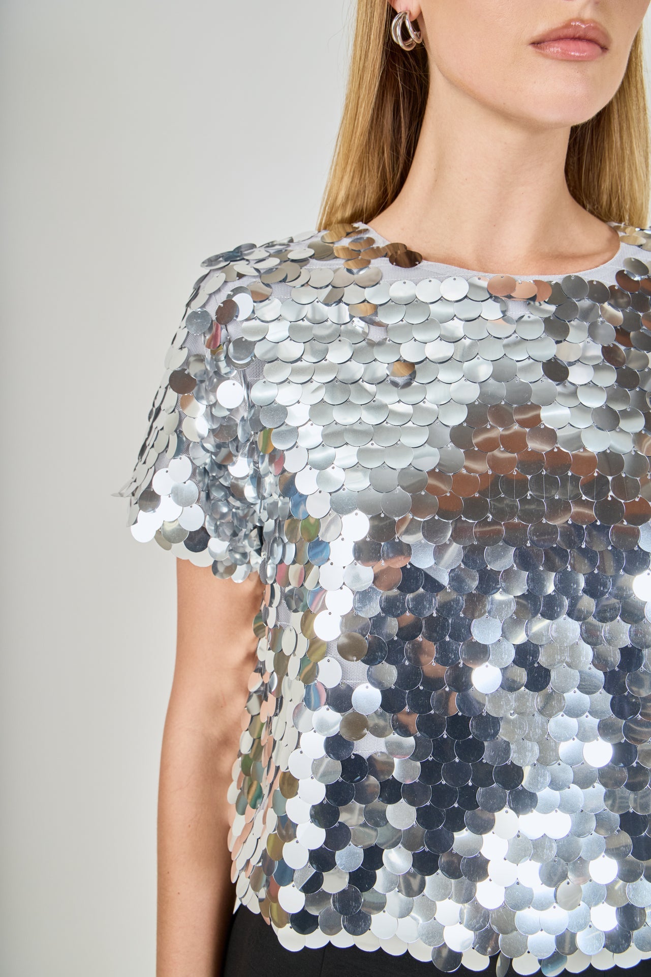 ENDLESS ROSE - Sequined Crop Top - TOPS available at Objectrare