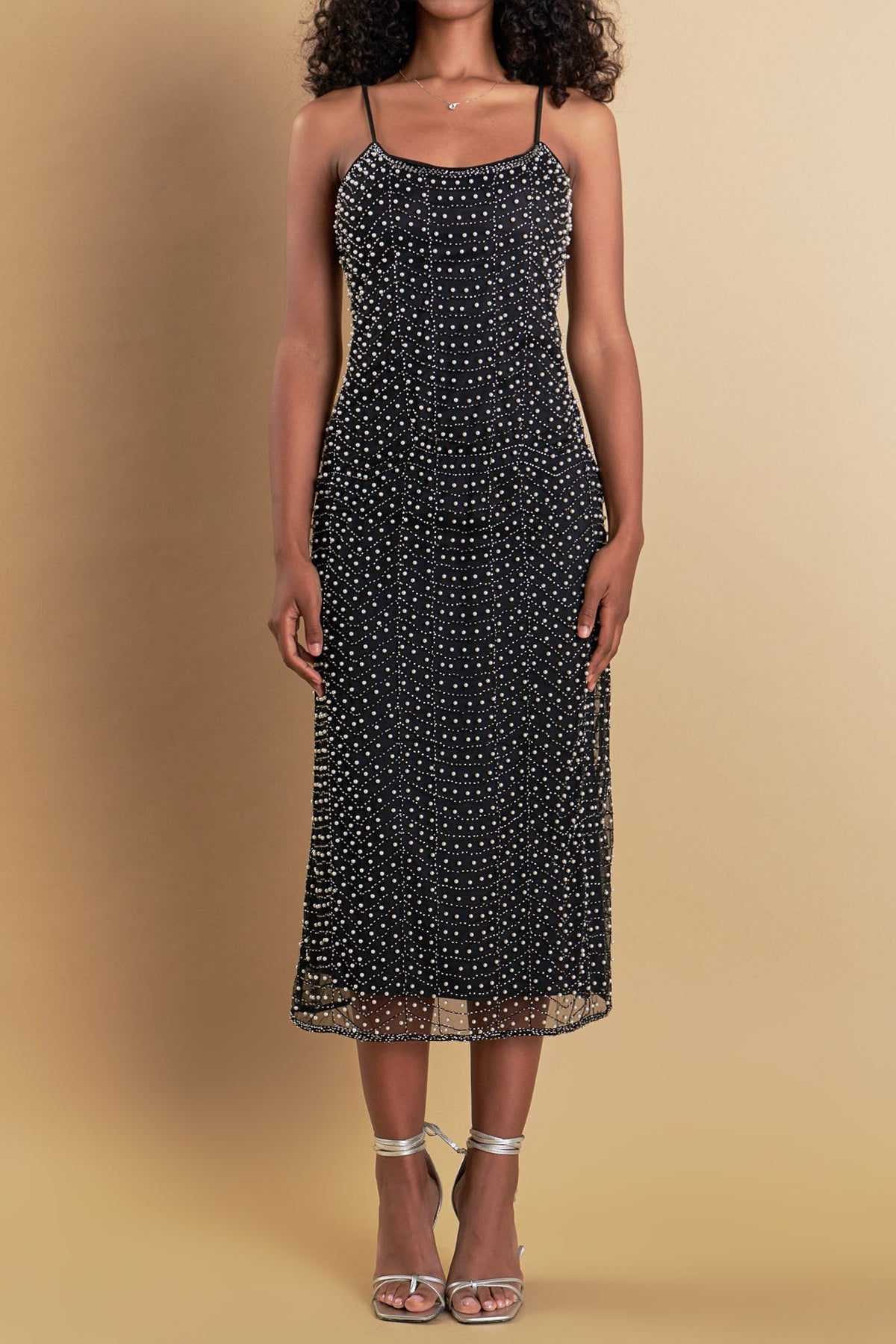 ENDLESS ROSE - Premium Pearl Beaded Maxi Dress - DRESSES available at Objectrare