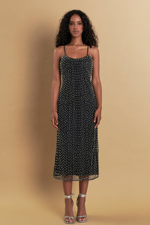 ENDLESS ROSE - Premium Pearl Beaded Maxi Dress - DRESSES available at Objectrare