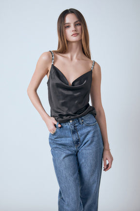 ENDLESS ROSE - Beaded Cami - CAMI TOPS & TANK available at Objectrare