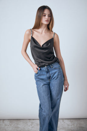 ENDLESS ROSE - Beaded Cami - CAMI TOPS & TANK available at Objectrare