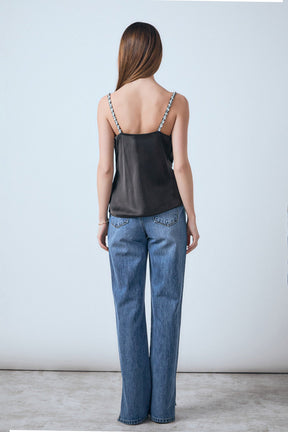 ENDLESS ROSE - Beaded Cami - CAMI TOPS & TANK available at Objectrare
