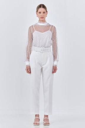 ENDLESS ROSE - Endless Rose - Speckled Mesh Blouse - SHIRTS & BLOUSES available at Objectrare