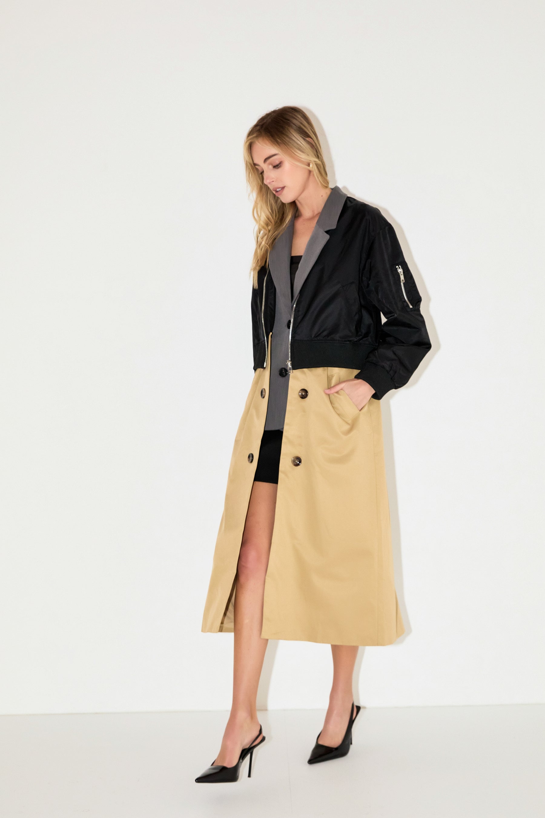 GREY LAB - Trio Trench Coat - JACKETS available at Objectrare