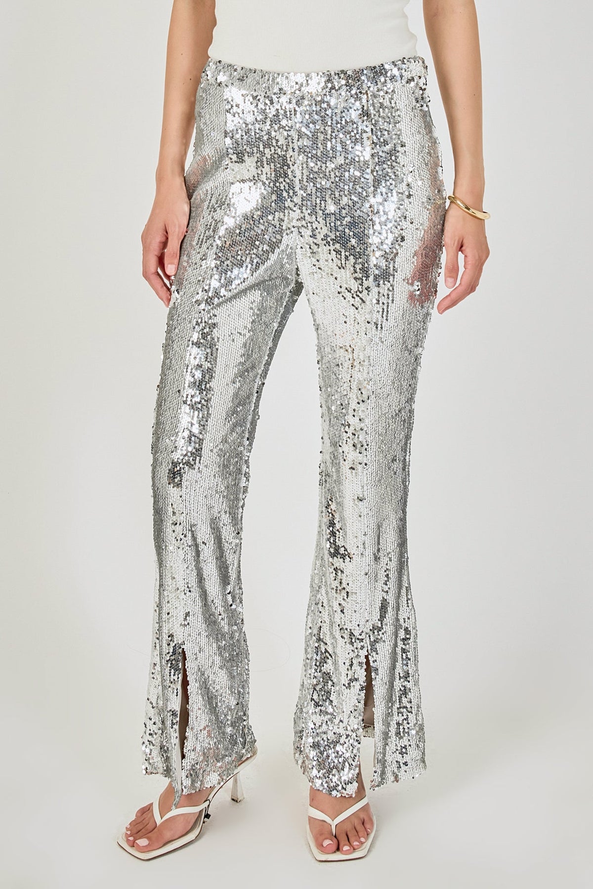 Sequin Flare Pants