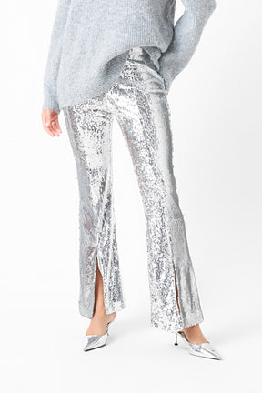 ENDLESS ROSE - Sequin Flare Pants - PANTS available at Objectrare