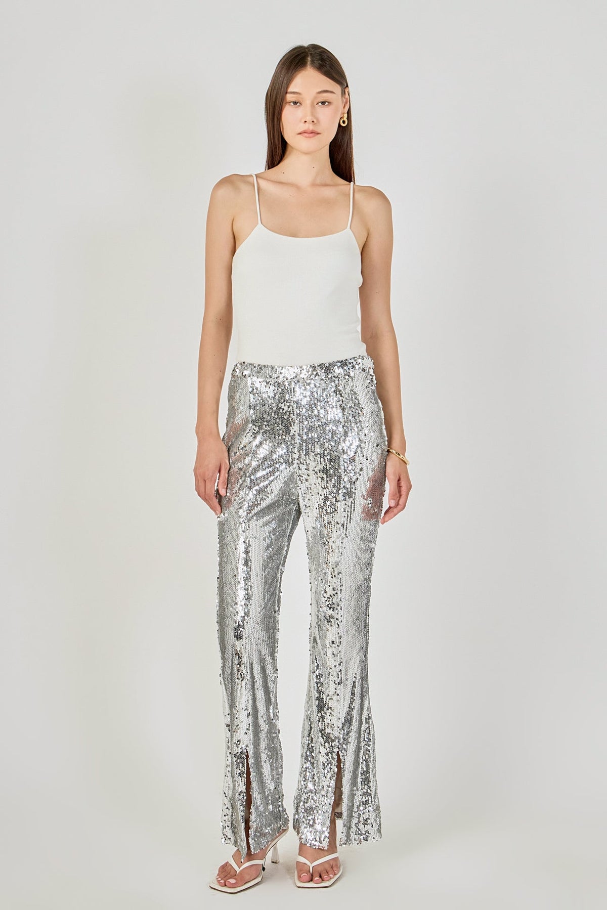 Sequin Flare Pants