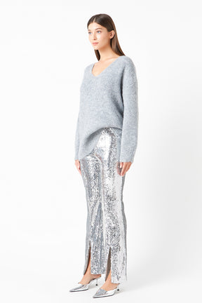 ENDLESS ROSE - Sequin Flare Pants - PANTS available at Objectrare