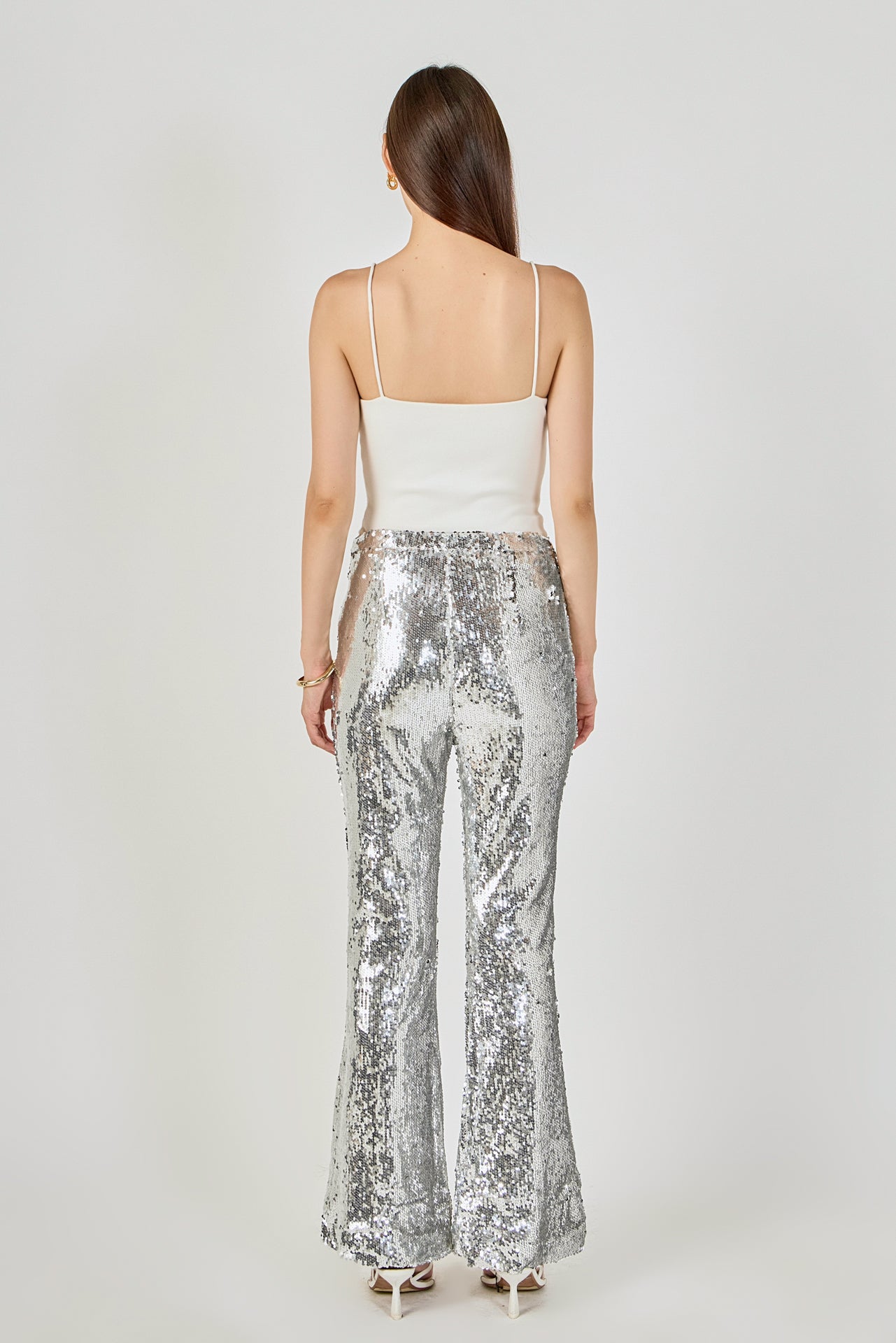 ENDLESS ROSE - Sequin Flare Pants - PANTS available at Objectrare