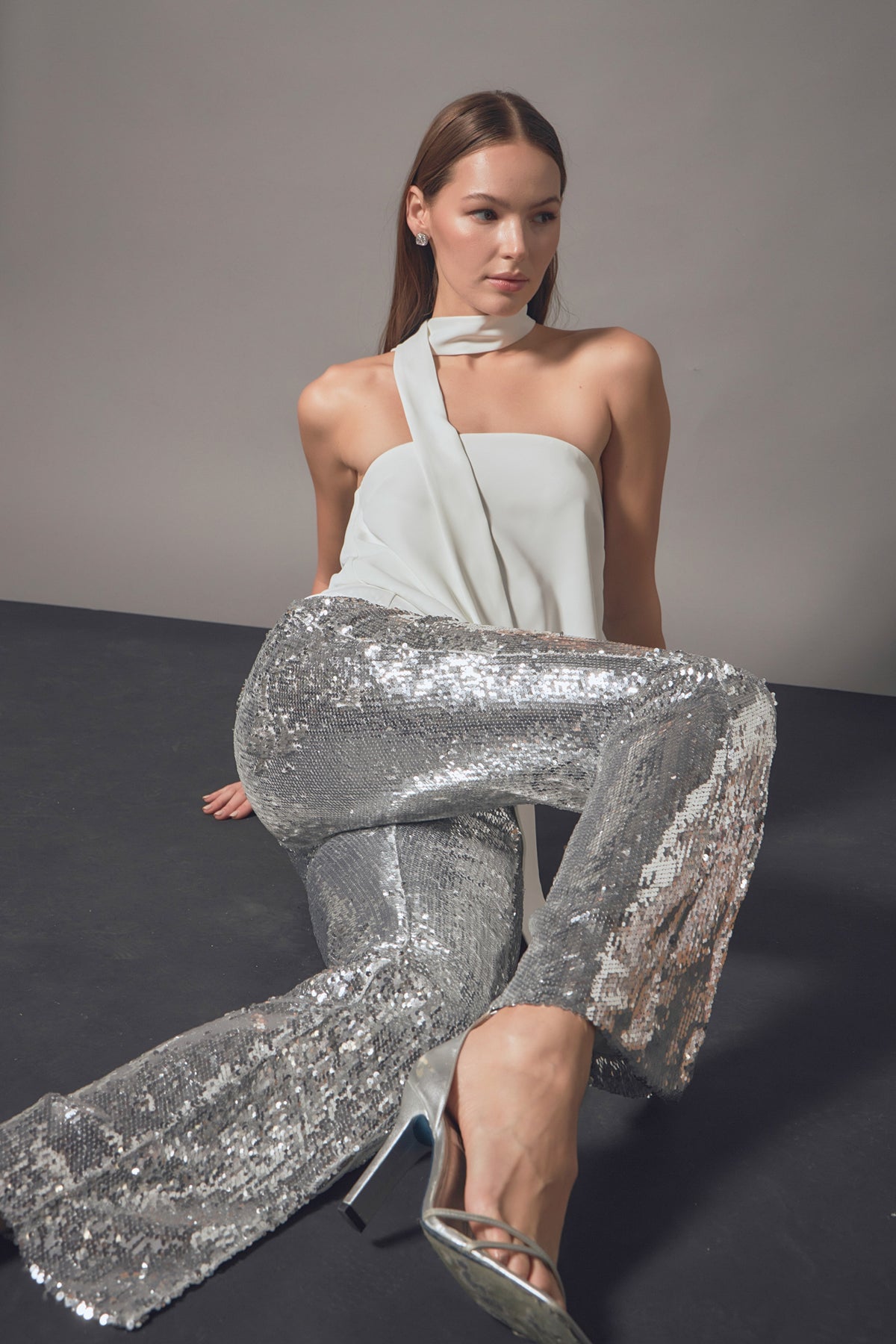 ENDLESS ROSE - Sequin Flare Pants - PANTS available at Objectrare