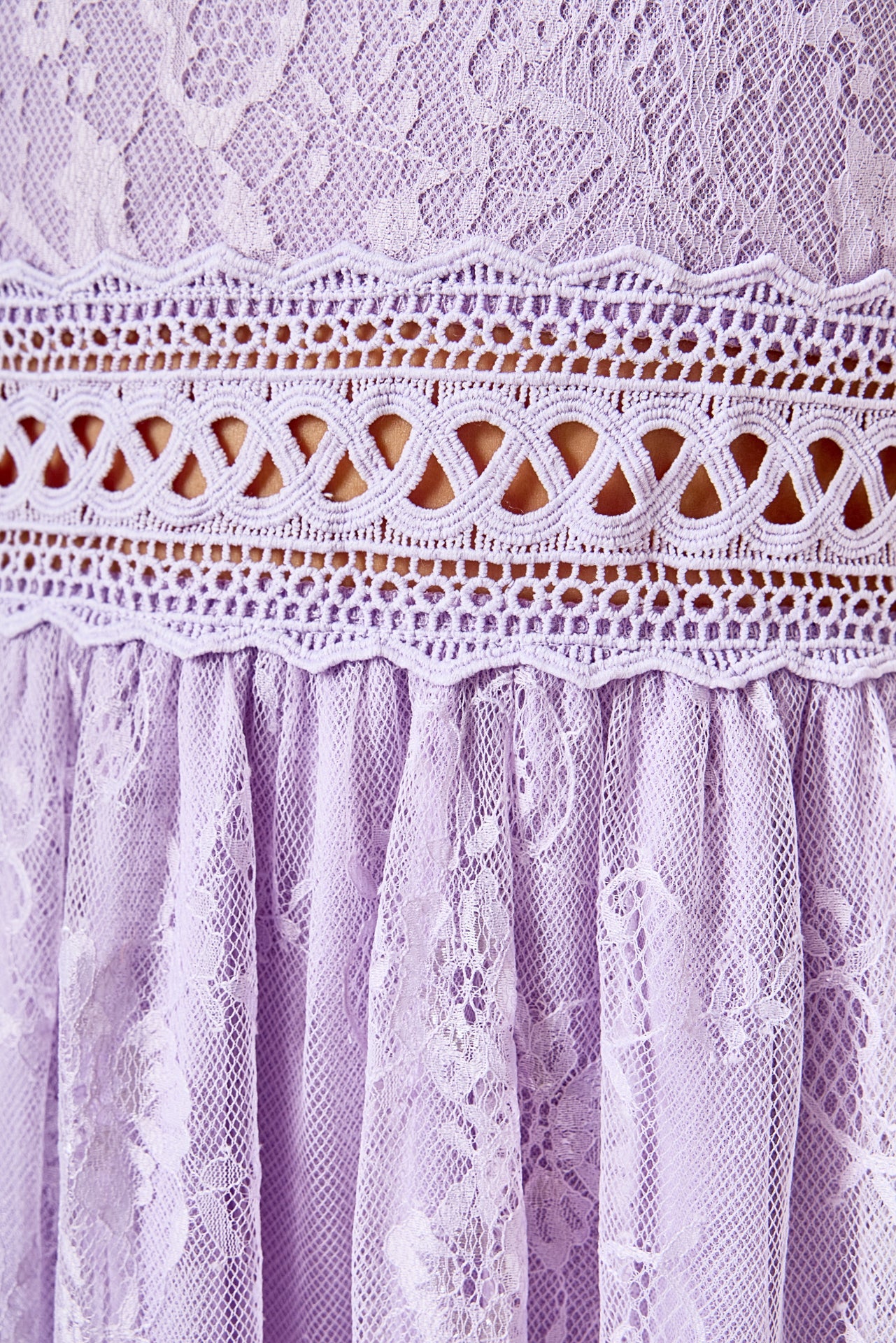 ENDLESS ROSE - Long Sleeve Lace Mini Dress - DRESSES available at Objectrare