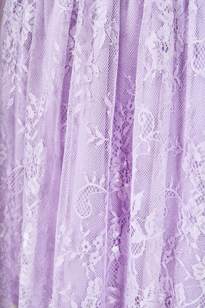 ENDLESS ROSE - Long Sleeve Lace Mini Dress - DRESSES available at Objectrare