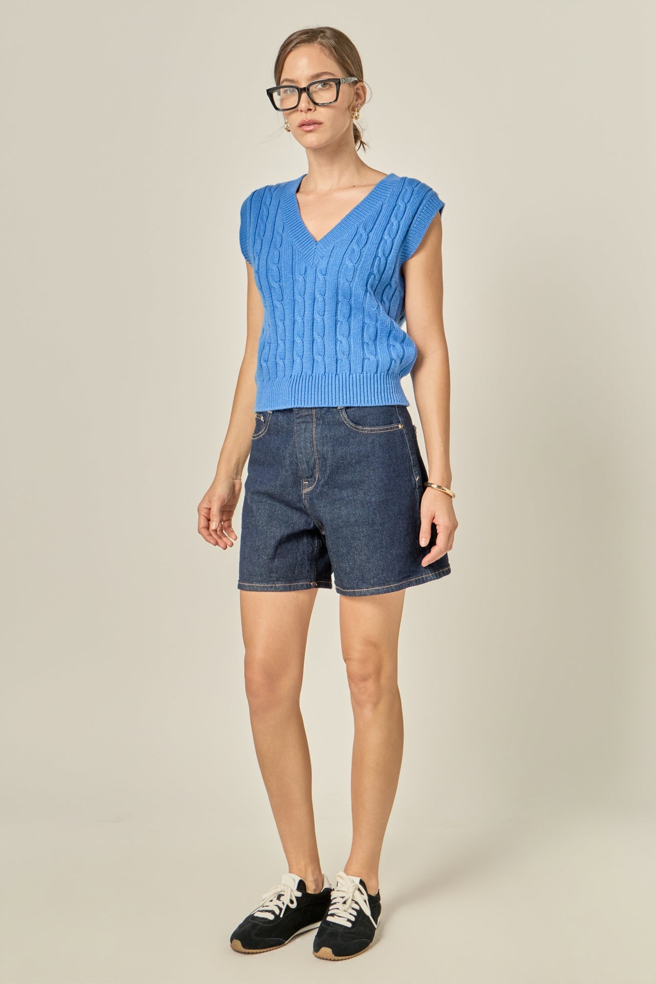 ENGLISH FACTORY - Cable Knit Chunky Vest - SWEATERS & KNITS available at Objectrare