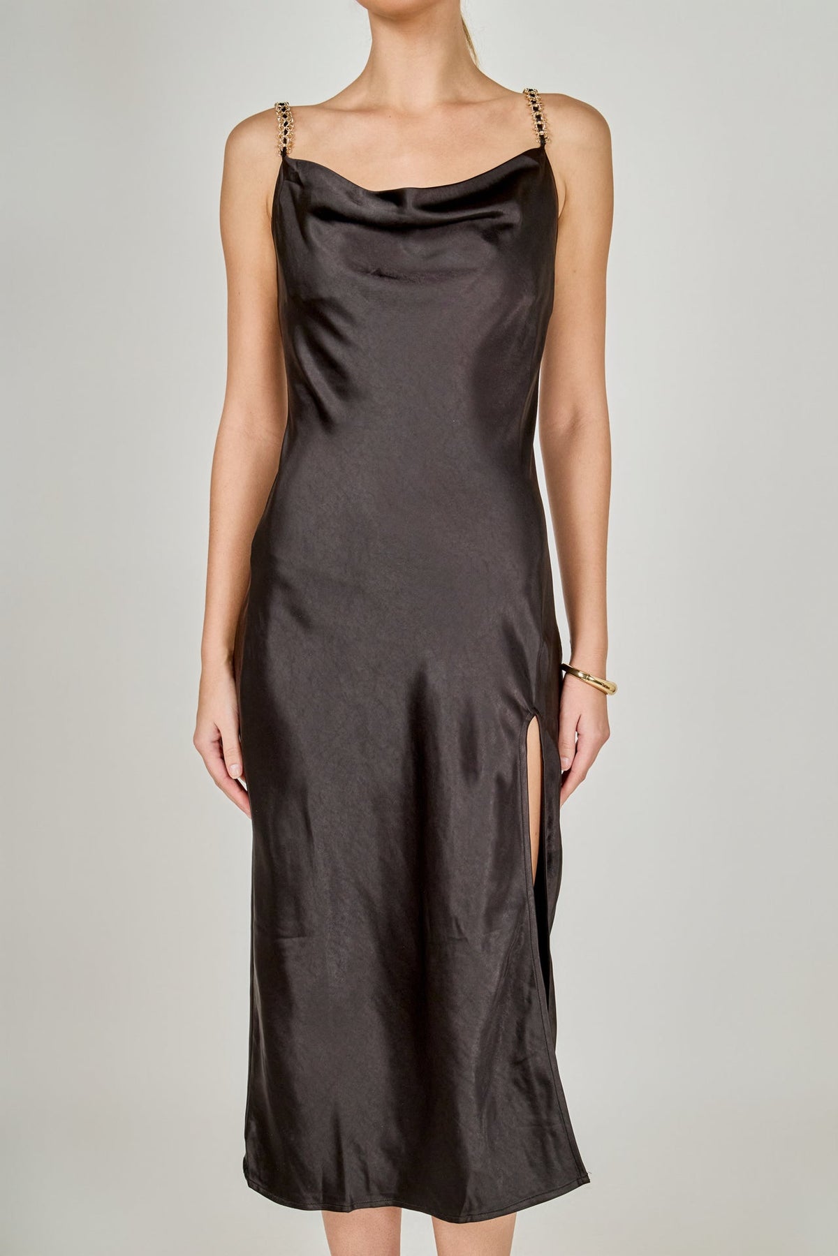 ENDLESS ROSE - Midi Satin Slip Dress - DRESSES available at Objectrare