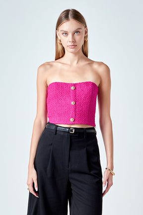 ENDLESS ROSE - Boucle Crop Top - TOPS available at Objectrare