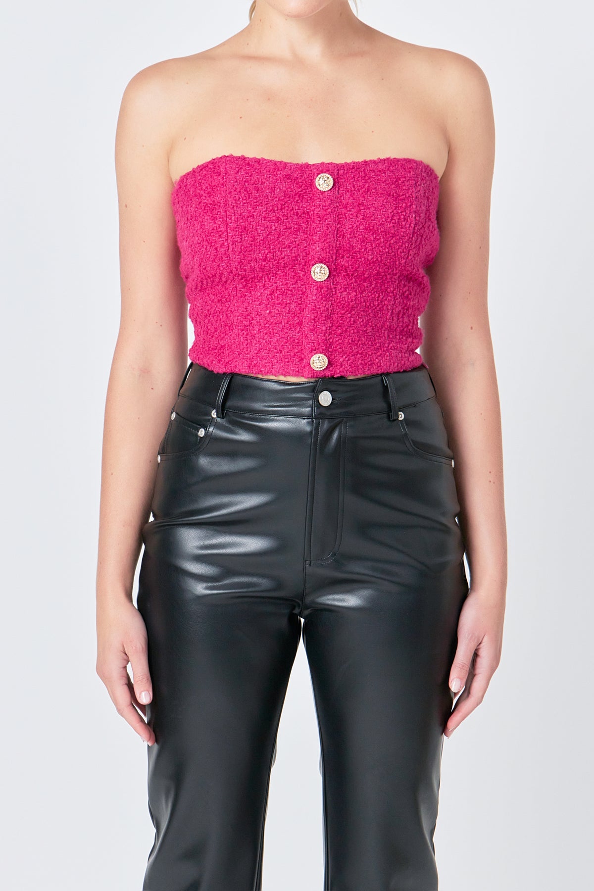 ENDLESS ROSE - Boucl Crop Top - TOPS available at Objectrare