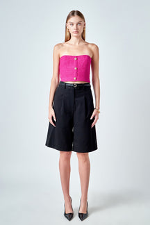 ENDLESS ROSE - Boucle Crop Top - TOPS available at Objectrare