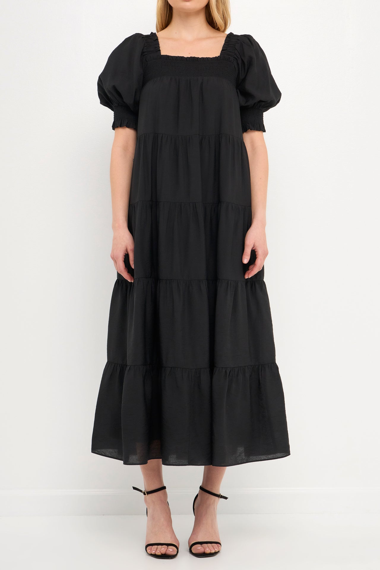 ENGLISH FACTORY - Smocked Baby Doll Maxi - DRESSES available at Objectrare