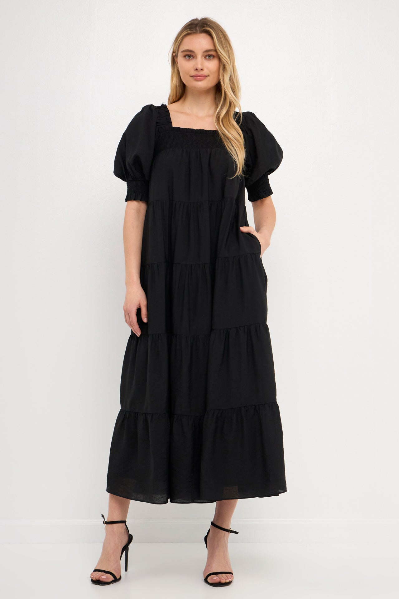 ENGLISH FACTORY - Smocked Baby Doll Maxi - DRESSES available at Objectrare