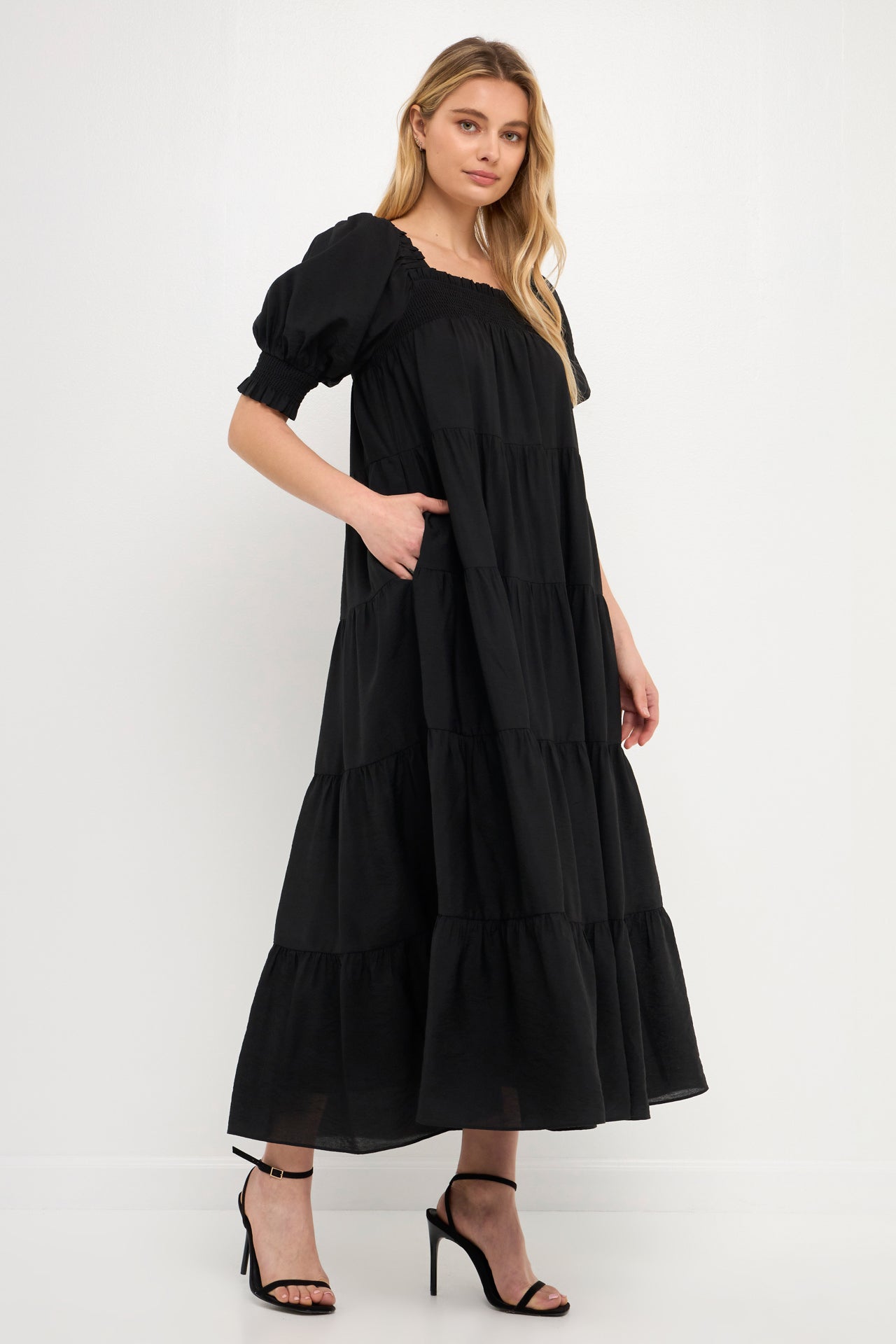 ENGLISH FACTORY - Smocked Baby Doll Maxi - DRESSES available at Objectrare