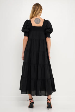 ENGLISH FACTORY - Smocked Baby Doll Maxi - DRESSES available at Objectrare